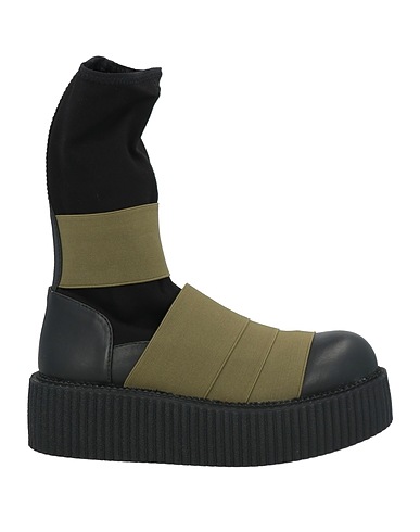 FESSURA Sneakers Verde militare Poliuretano, Fibre elastiche, Fibre tessili
