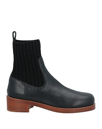 GABRIELA HEARST Ankle boot Black Leather, Textile fibres