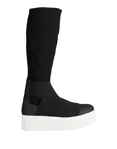 FESSURA Stiefel Schwarz Gewebefasern, Gummi, Elastische Fasern