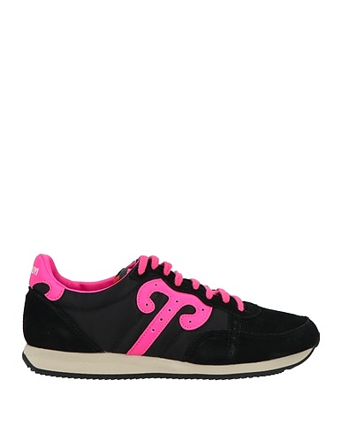 WUSHU RUYI Sneakers Black Leather, Textile fibres