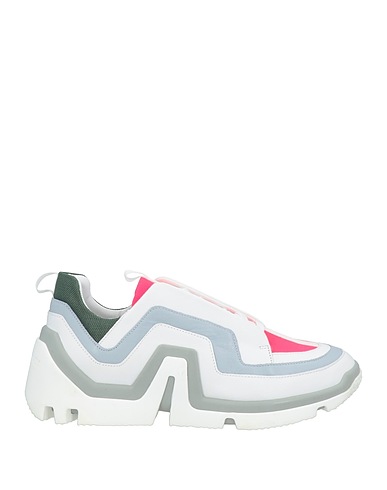 PIERRE HARDY Sneakers White Calfskin, Textile fibers