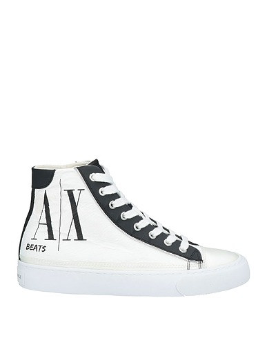 ARMANI EXCHANGE Sneakers White 100% Polyester, Polyurethane coated, Thermoplastic polyurethane