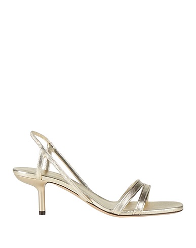 EMPORIO ARMANI Sandals Platinum Leather
