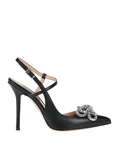 LIU •JO Pump Black Goat skin