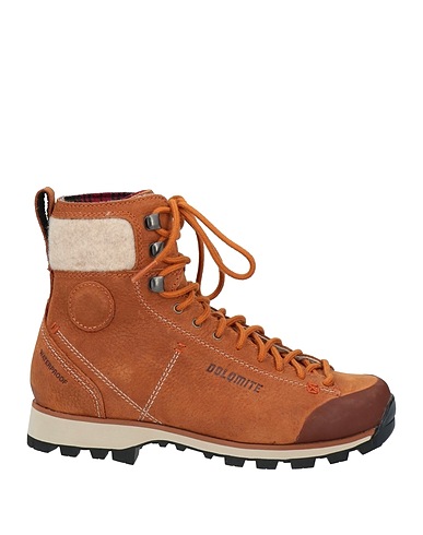 DOLOMITE Ankle boot Tan Leather, Textile fibers