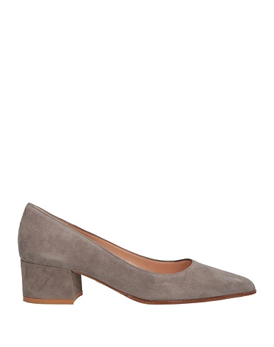 GIANVITO ROSSI Court Light grey Leather