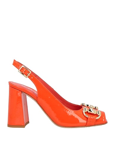 BRUGLIA Sandals Orange Leather