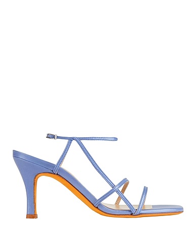 MARYAM NASSIR ZADEH Sandals Slate blue Calfskin