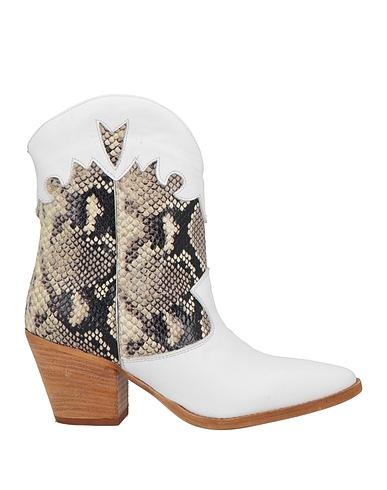 NICHE Ankle boot White Calfskin, Leather