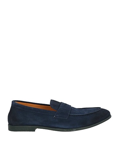 DOUCAL'S Loafers Navy blue Leather