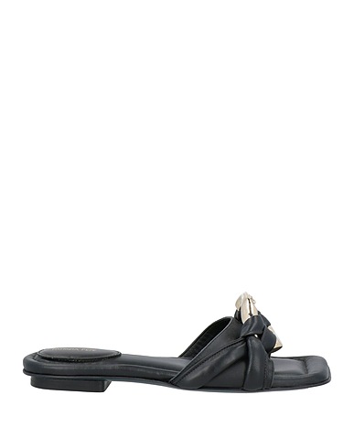 PATRIZIA PEPE Sandals Black 100% Leather
