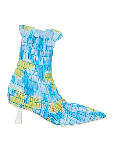 AMY CROOKES Ankle boot Azure Textile fibres