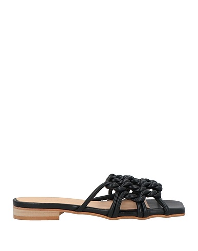 MARCH 23 Sandals Black Leather