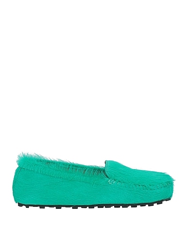 MARNI Loafers Emerald green Shearling