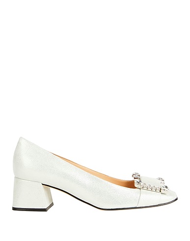 SERGIO ROSSI Pump Silver Leather