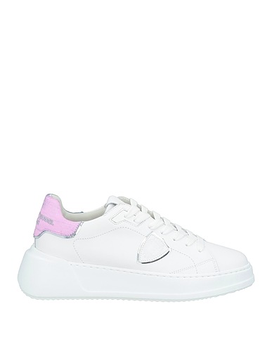 PHILIPPE MODEL Sneakers White Leather, Textile fibers
