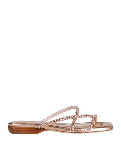 ASH Flip flops Rose gold Textile fibres