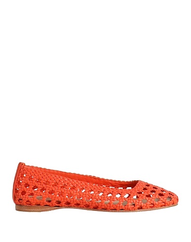 PALOMA BARCELÓ Ballet flats Orange Leather