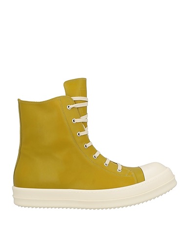 RICK OWENS Sneakers Lime green Leather