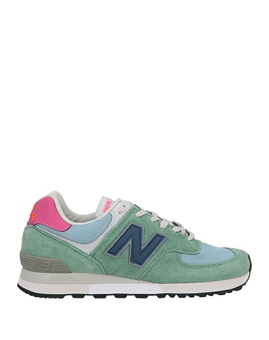 NEW BALANCE Sneakers Sage green Leather, Textile fibres