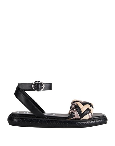 LIU •JO Sandals Black Textile fibers