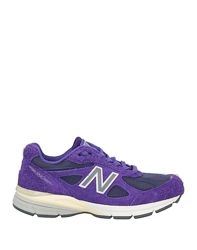 NEW BALANCE 스니커즈 퍼플 가죽, 방직 섬유