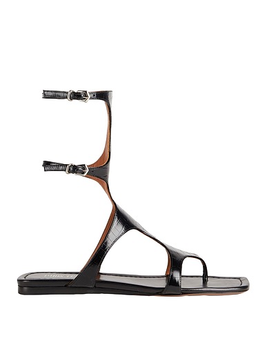 PARIS TEXAS Flip flops Black Leather
