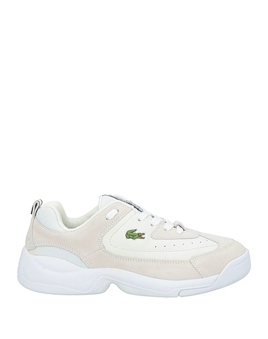 LACOSTE Sneakers Off white Δέρμα, Ίνες υφασμάτων
