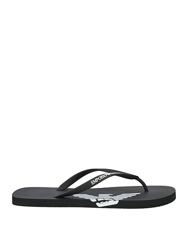 EMPORIO ARMANI Παντόφλα Μαύρο Καουτσούκ