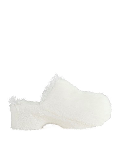 JIL SANDER Mules and clogs White Goat hair