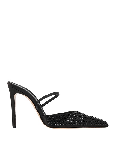 ROBERTO FESTA Mules und Clogs Schwarz Gewebefasern