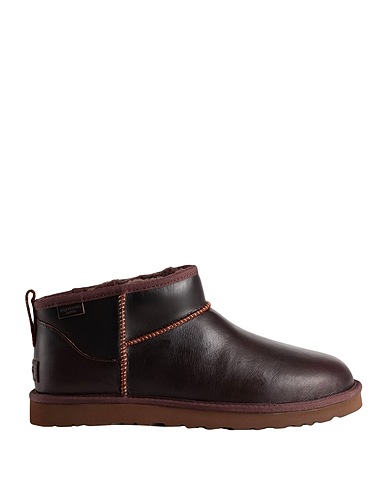 UGG Ankle boot CLASSIC ULTRA MINI LTHR REGEN Chocolate brown Leather