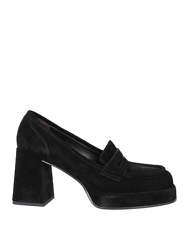 LAURA BELLARIVA Loafers Black Leather