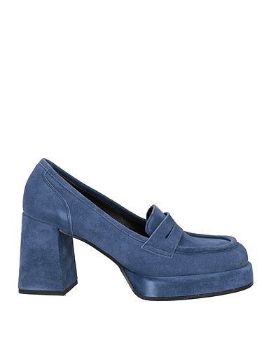 LAURA BELLARIVA Loafers Navy Leather