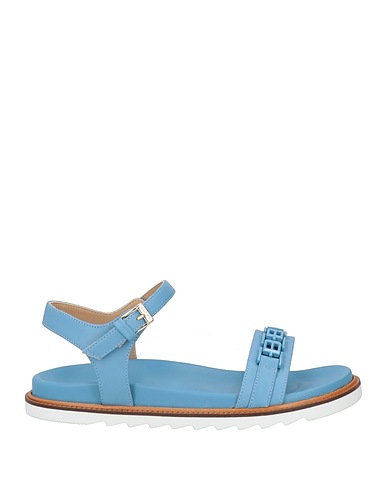 BALDININI Sandals Light blue Calfskin