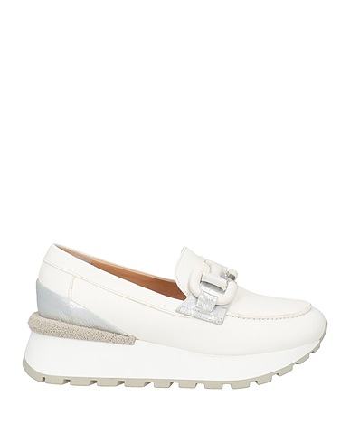 LAURA BELLARIVA Loafers White Leather