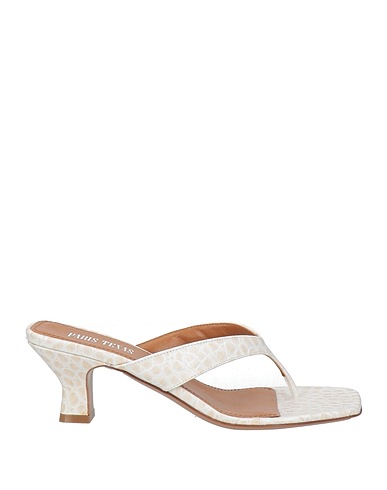 PARIS TEXAS Flip flops Ivory Leather