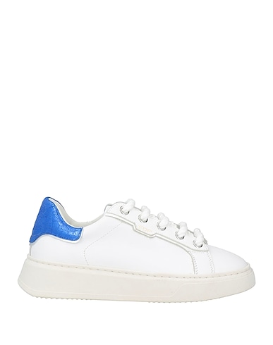 ED PARRISH Sneakers White Leather, Rubber