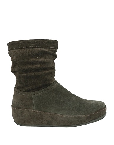 FITFLOP Ankle boot Dark green Leather