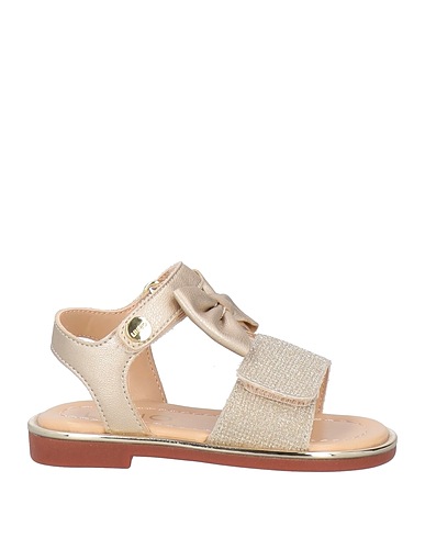 LIU •JO Sandals Gold Textile fibers