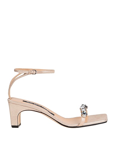 SERGIO ROSSI Sandals Platinum Leather