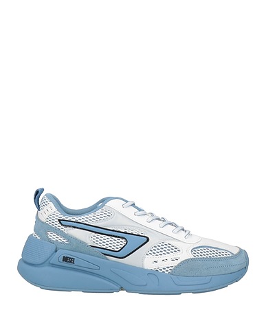 DIESEL Sneakers Light blue Polyester, Leather