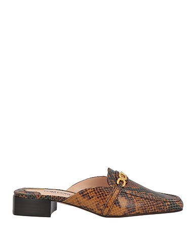 TOM FORD Mules and clogs Camel Calfskin, Zamak