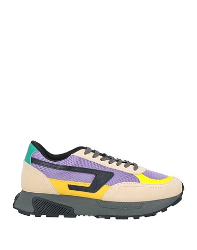 DIESEL Sneakers Mauve Calfskin, Polyester