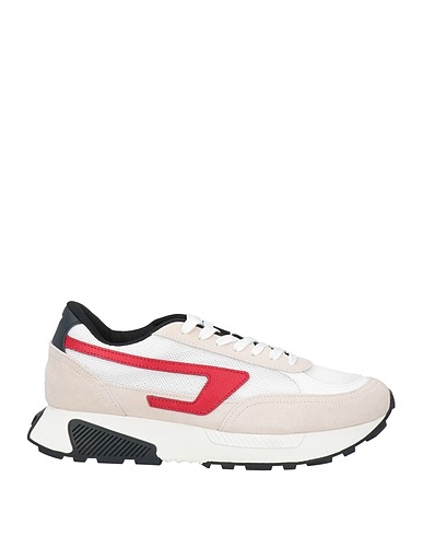 DIESEL Sneakers Off white Calfskin, Polyester