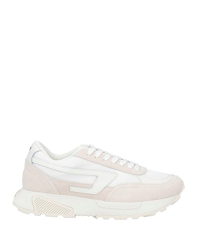 DIESEL Sneakers White Calfskin, Polyester