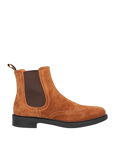 SANTONI Ankle boot Camel Leather