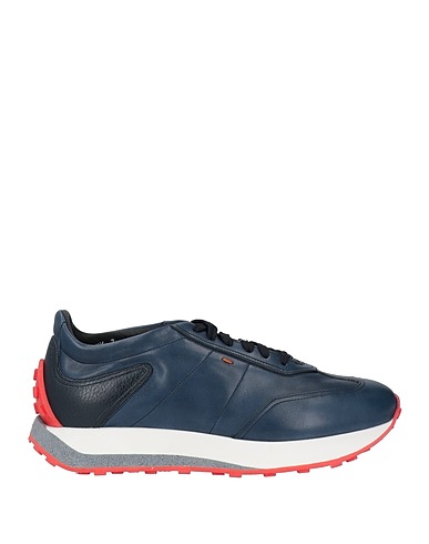 SANTONI Sneakers Marineblau Leder