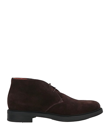 SANTONI Ankle boot Dark brown Leather