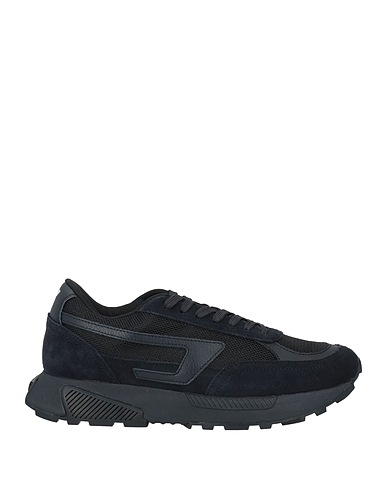 DIESEL Sneakers Black Calfskin, Polyester